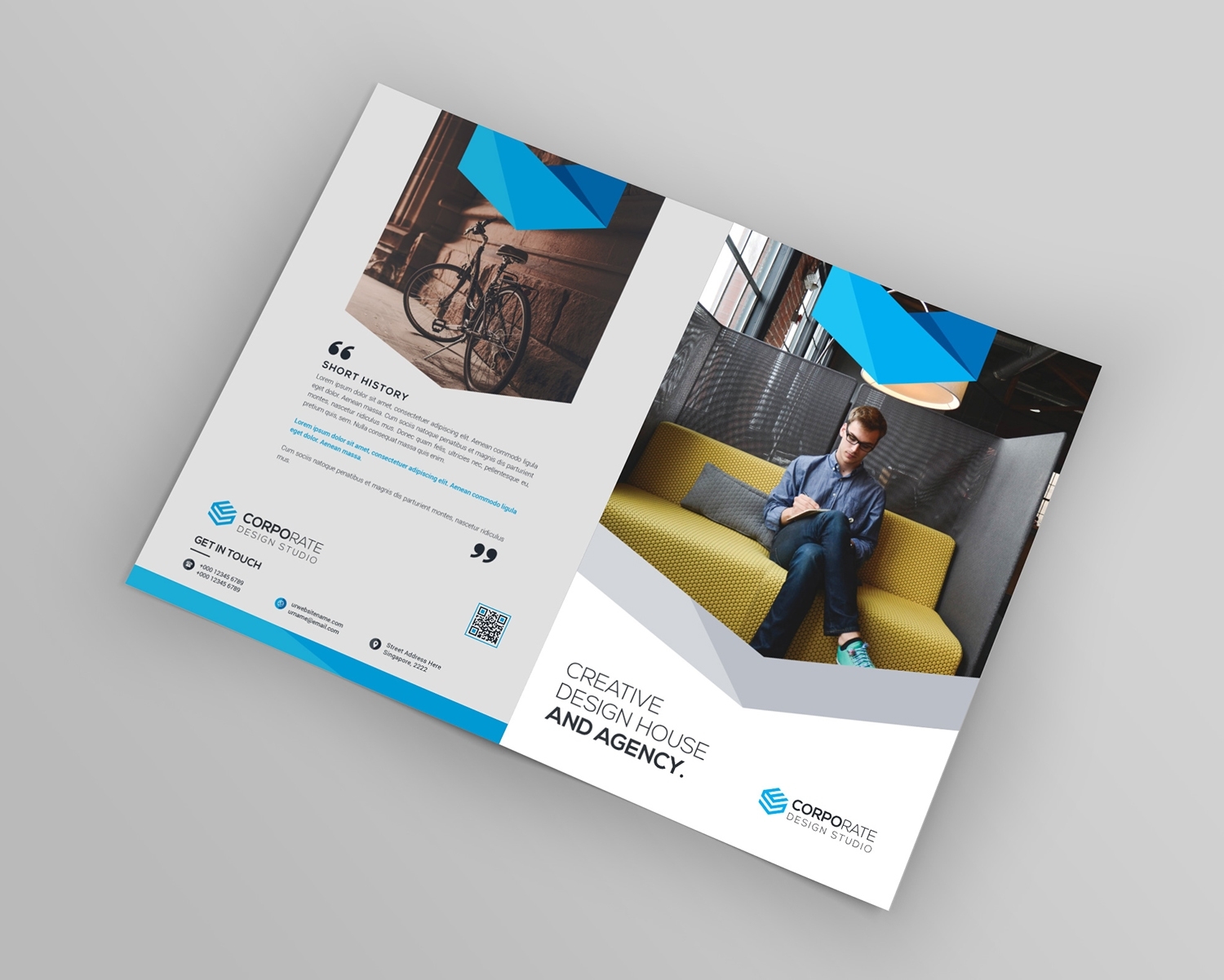 Design Professional Brochure For Your Company For $10 – Pixelclerks Throughout Professional Brochure Design Templates