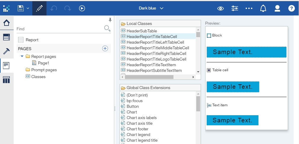 Design Templates And Themes In Cognos Analytics — Pmsquare With Cognos Report Design Document Template