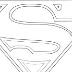 Dessins Et Coloriages: Page De Coloriage Grand Format À Imprimer : Le With Blank Superman Logo Template