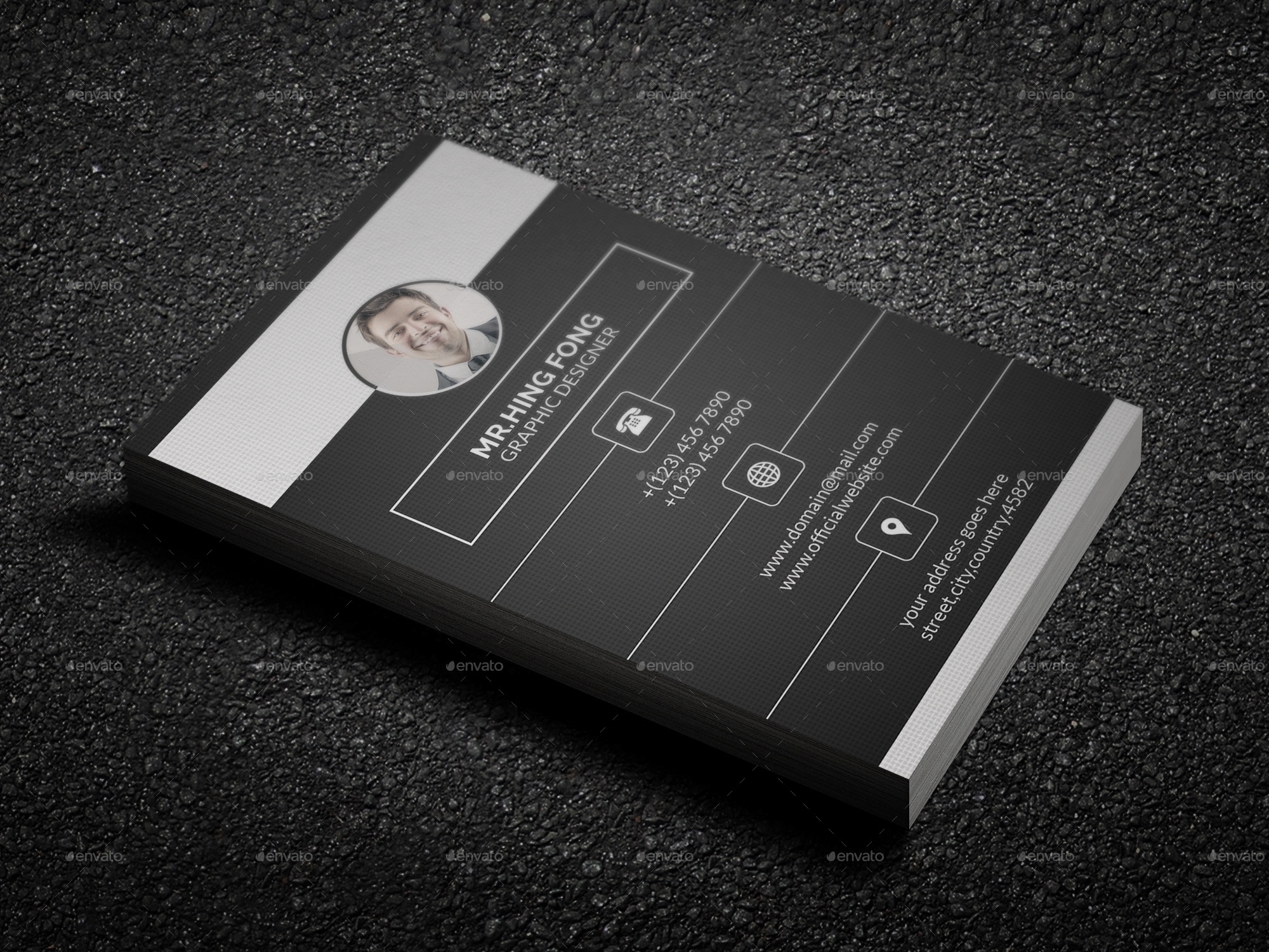 Digital Business Card Template By Kittaco | Graphicriver Regarding Google Search Business Card Template