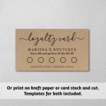 Digital Drawing & Illustration Loyalty Card Punch Card Template Modern With Reward Punch Card Template