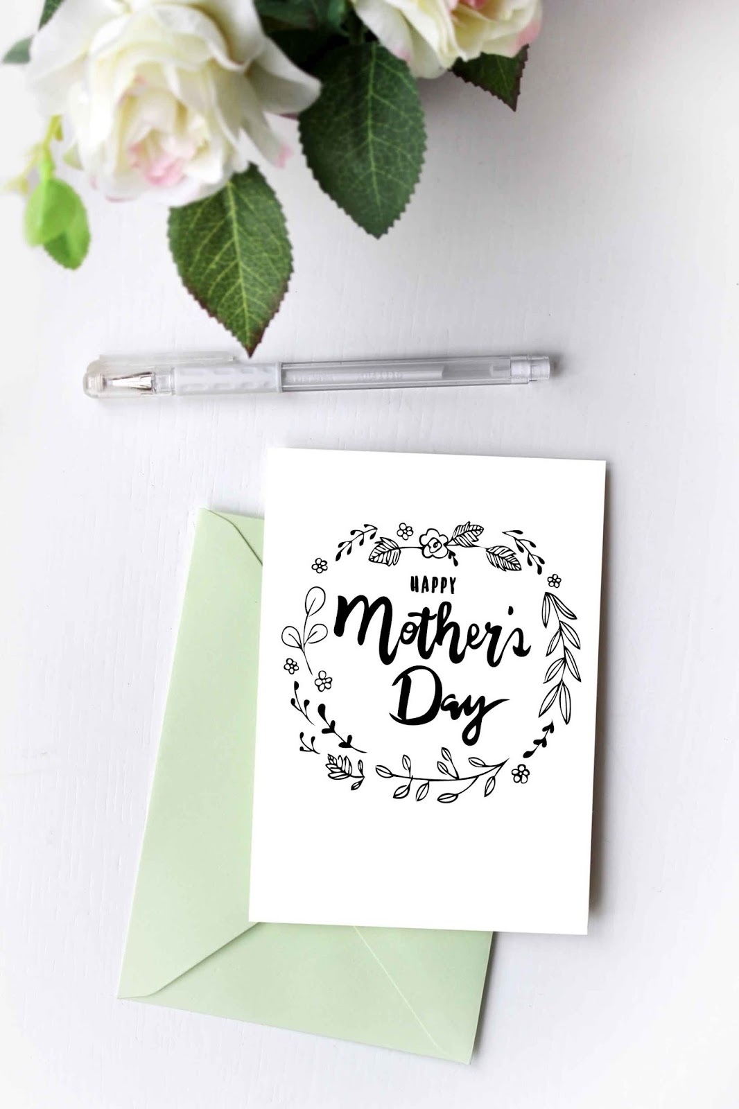{Diy} Happy Mother'S Day Card Colouring Printable – Ting And Things Throughout Mothers Day Card Templates