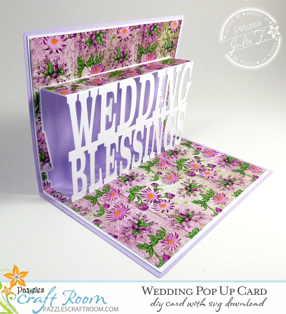 Diy Wedding Pop Up Card – Instant Svg Download – Pazzles Craft Room Within Pop Up Wedding Card Template Free