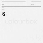 Doctor'S Rx Pad Template. Blank  | Stock Vector | Colourbox Within Blank Prescription Pad Template