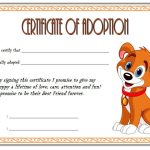 Dog Adoption Certificate Template Free: 2020 Best Ideas regarding Adoption Certificate Template