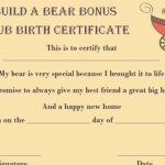 [Download 45+] Build A Bear Birth Certificate Template For Build A Bear Birth Certificate Template