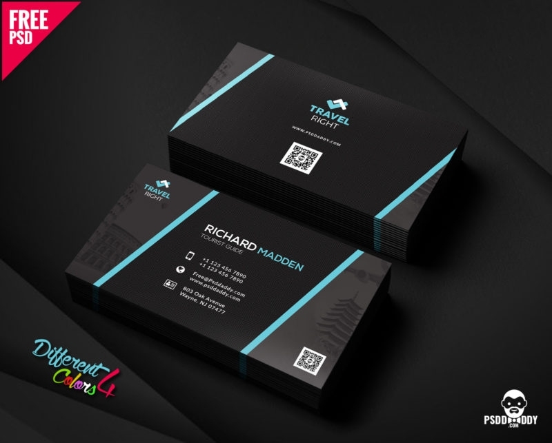 [Download] Business Card Bundle Free Psd | Psddaddy Intended For Business Card Size Photoshop Template
