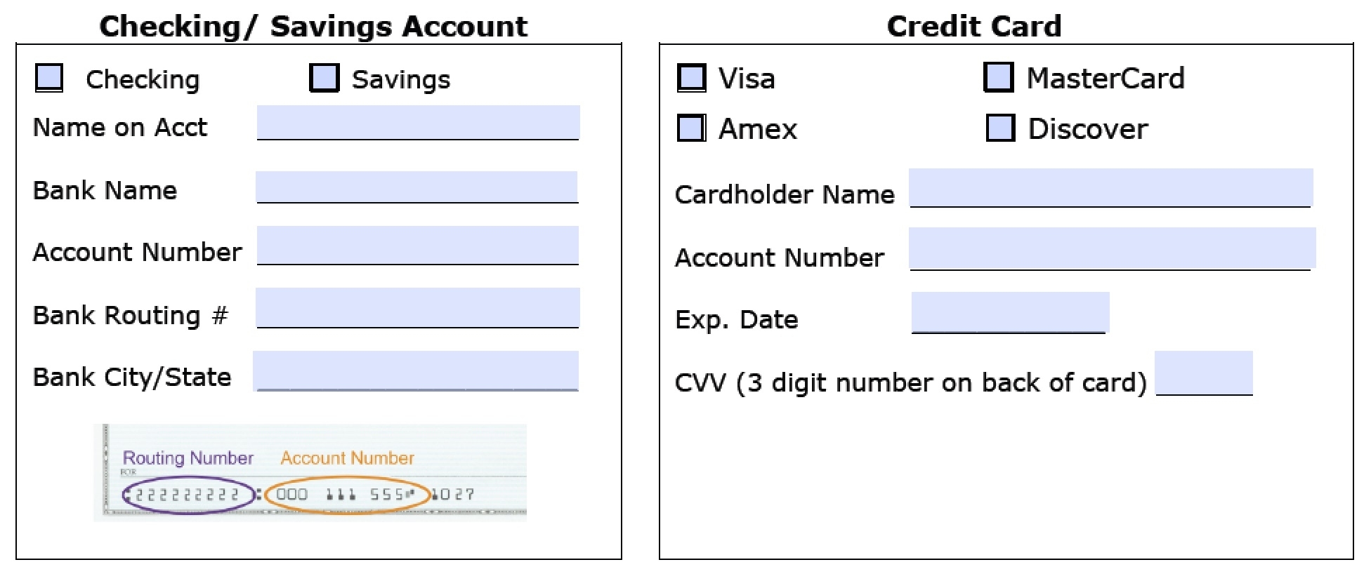 Download Recurring Payment Authorization Form Template | Credit Card Throughout Credit Card Billing Authorization Form Template