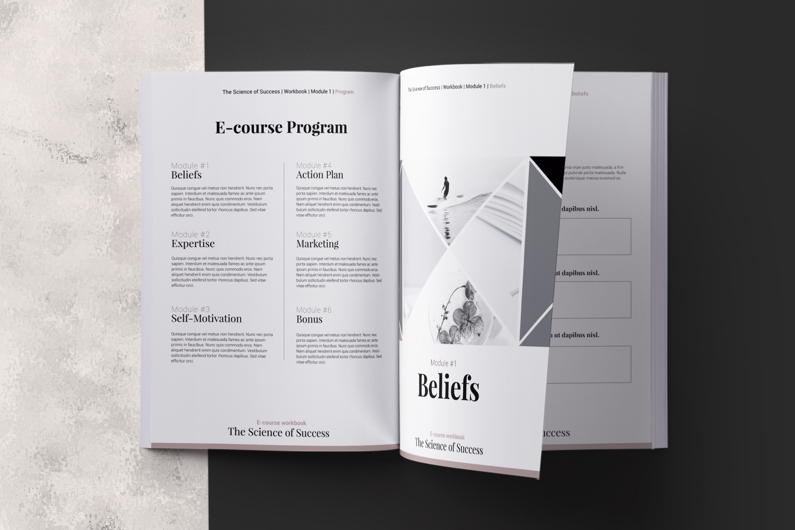 E Course Workbook Indesign Template In Brochure Templates On Yellow Throughout E Brochure Design Templates