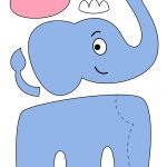 E Is For Elephant. And Many Other Things Themed Craft. Teachersmag Within Blank Elephant Template
