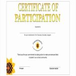 √ 20 Certificate Of Participation Pdf ™ | Dannybarrantes Template Within Certificate Of Participation Template Pdf