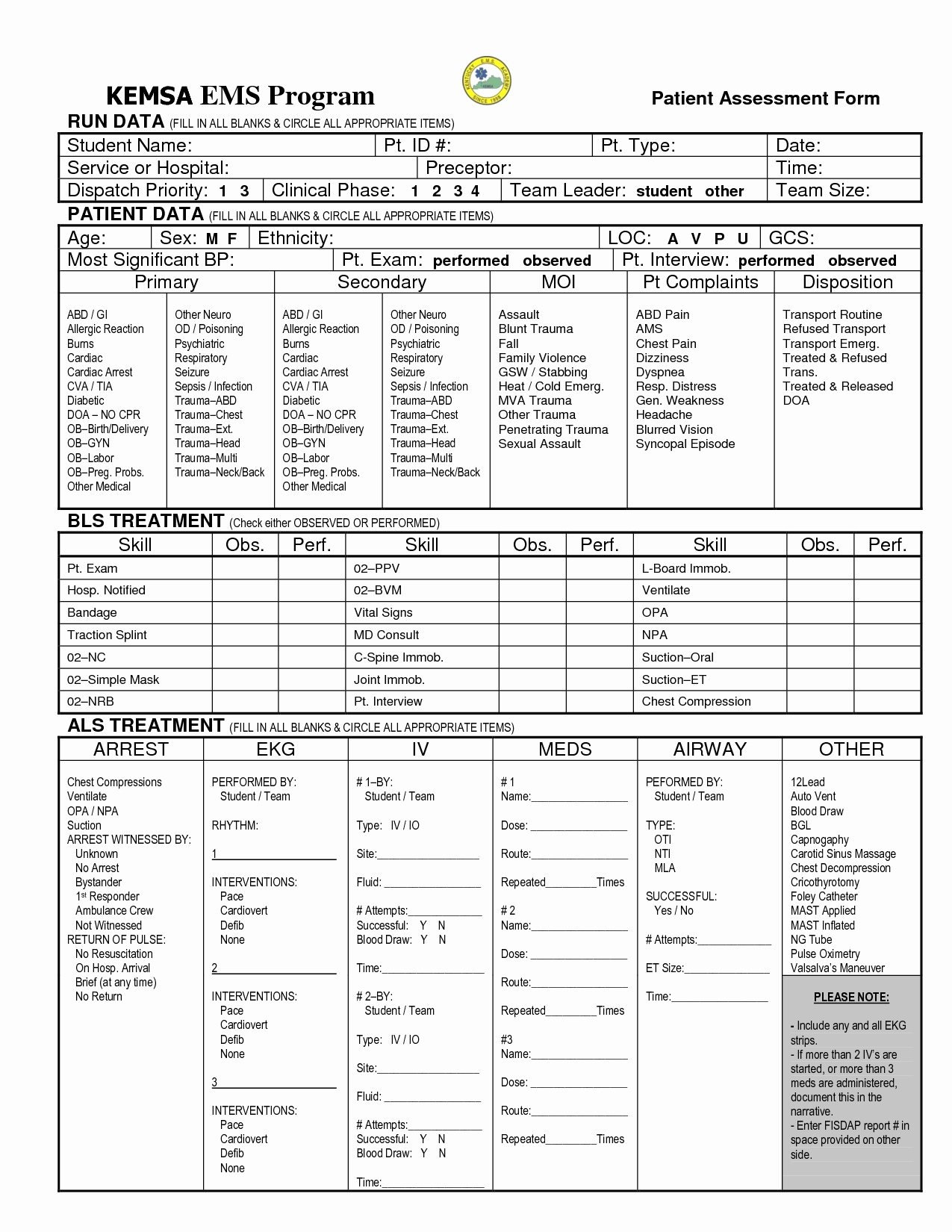 √ 20 Ems Patient Care Report Forms ™ | Dannybarrantes Template pertaining to Patient Care Report Template