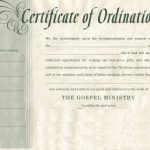 √ 20 Free Printable Ordination Certificate ™ | Dannybarrantes Template In Certificate Of Ordination Template