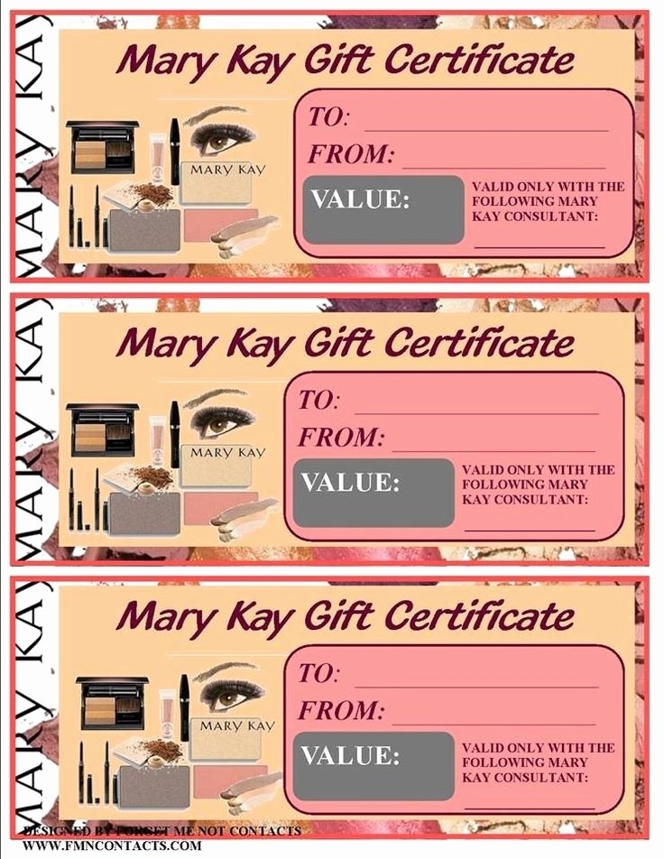 √ 20 Mary Kay Gift Certificate Template ™ | Dannybarrantes Template regarding Mary Kay Gift Certificate Template
