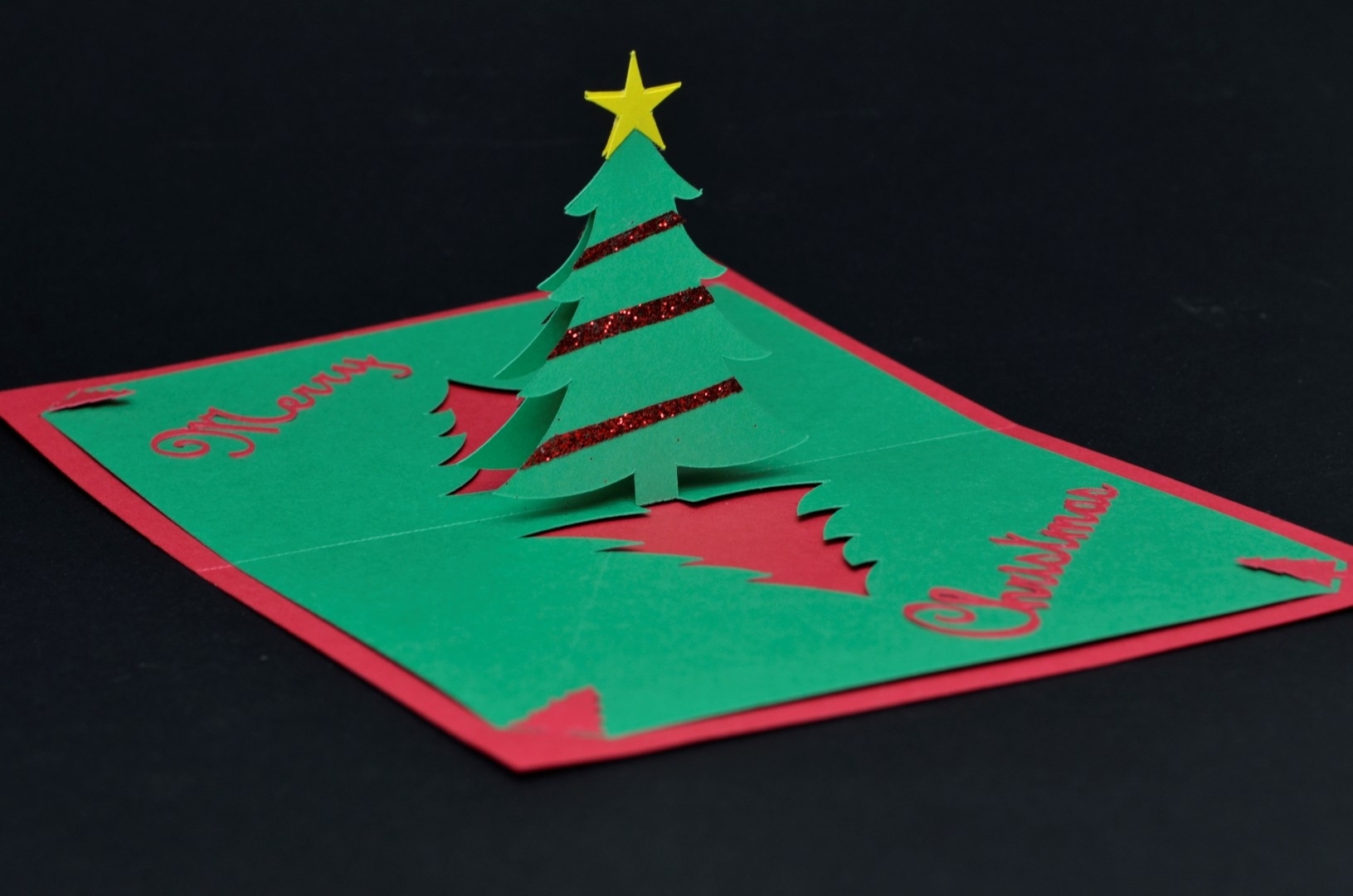Easy Christmas Tree Pop Up Card Template Throughout Templates For Pop Up Cards Free