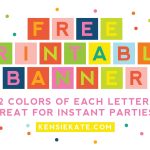 Easy Printable Banner For Any Occassion! | Skip To My Lou – Free For Microsoft Word Banner Template