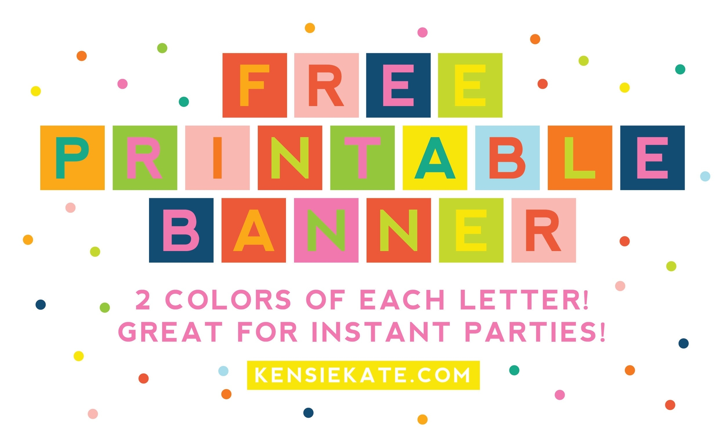 Easy Printable Banner For Any Occassion! | Skip To My Lou – Free For Microsoft Word Banner Template