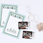 Easy Teacher Appreciation Gift… | The Tomkat Studio Blog For Thanks A Latte Card Template