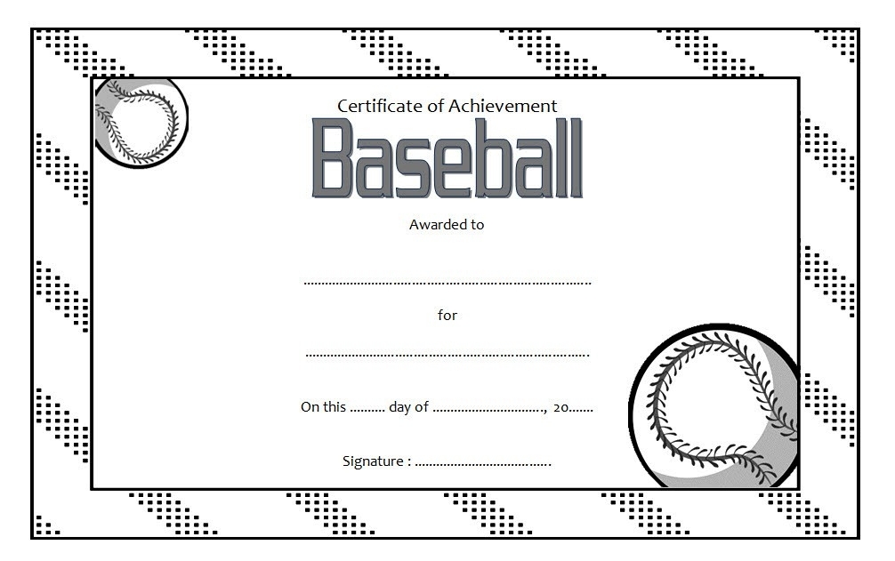 Editable Baseball Award Certificates [9+ Sporty Designs Free] Regarding Sports Award Certificate Template Word
