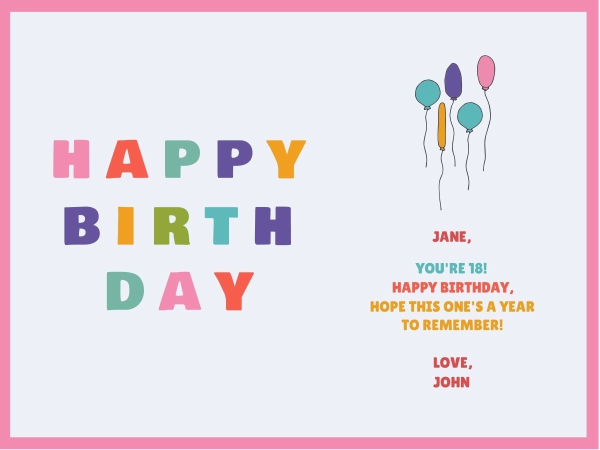 Editable Custom Free Printable Birthday Card Foldable Template Doc With Regard To Template For Anniversary Card