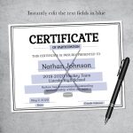 Editable Hockey Sports Team Certificate Template - Printable throughout Hockey Certificate Templates