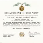 Education / Awards For Army Good Conduct Medal Certificate Template