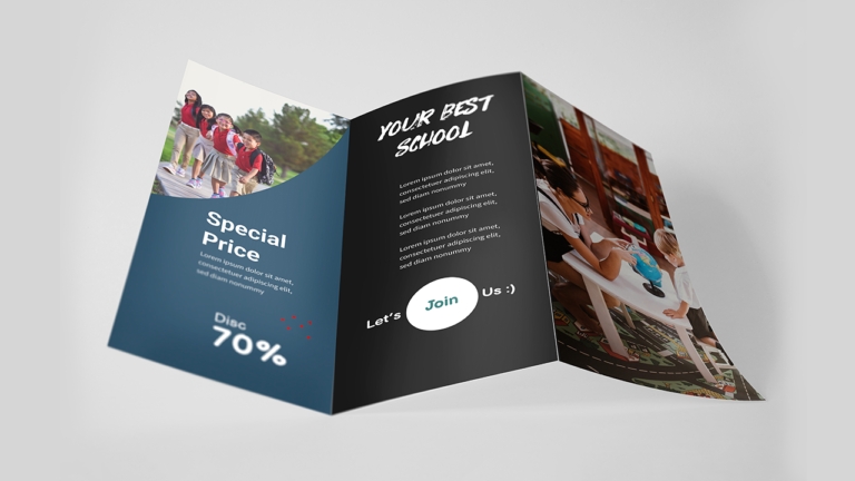 Education Tri Fold Brochure – Web Seasoning Within 8.5 X11 Brochure Template