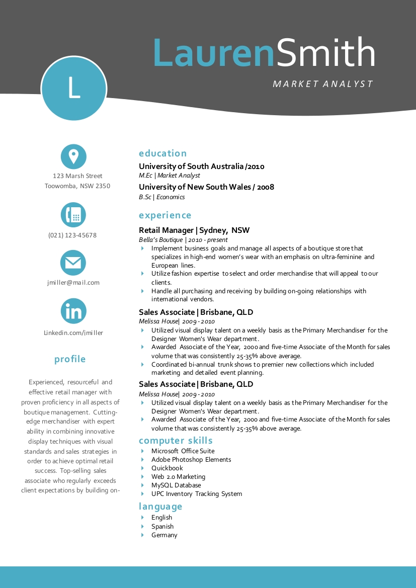 Elegant 3 In 1 Resume Template For Ms Word By Inkpower | Thehungryjpeg Inside Microsoft Word Resumes Templates