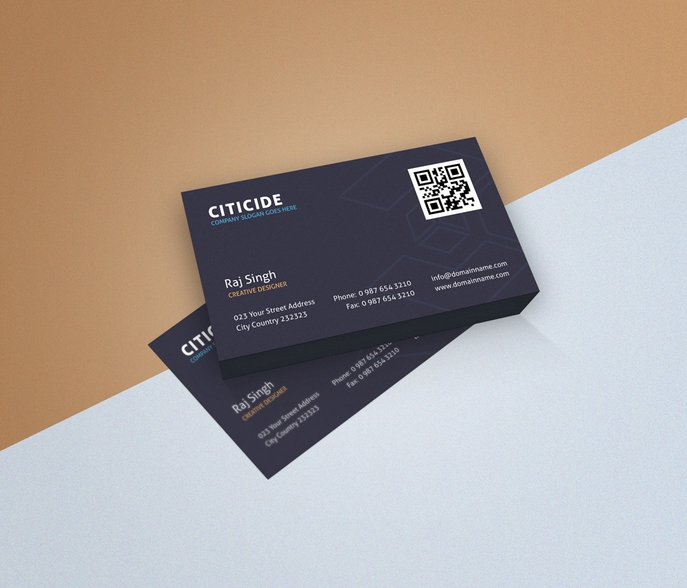 Elegant Business Card Design Template And Mockup Psd Download With Visiting Card Psd Template