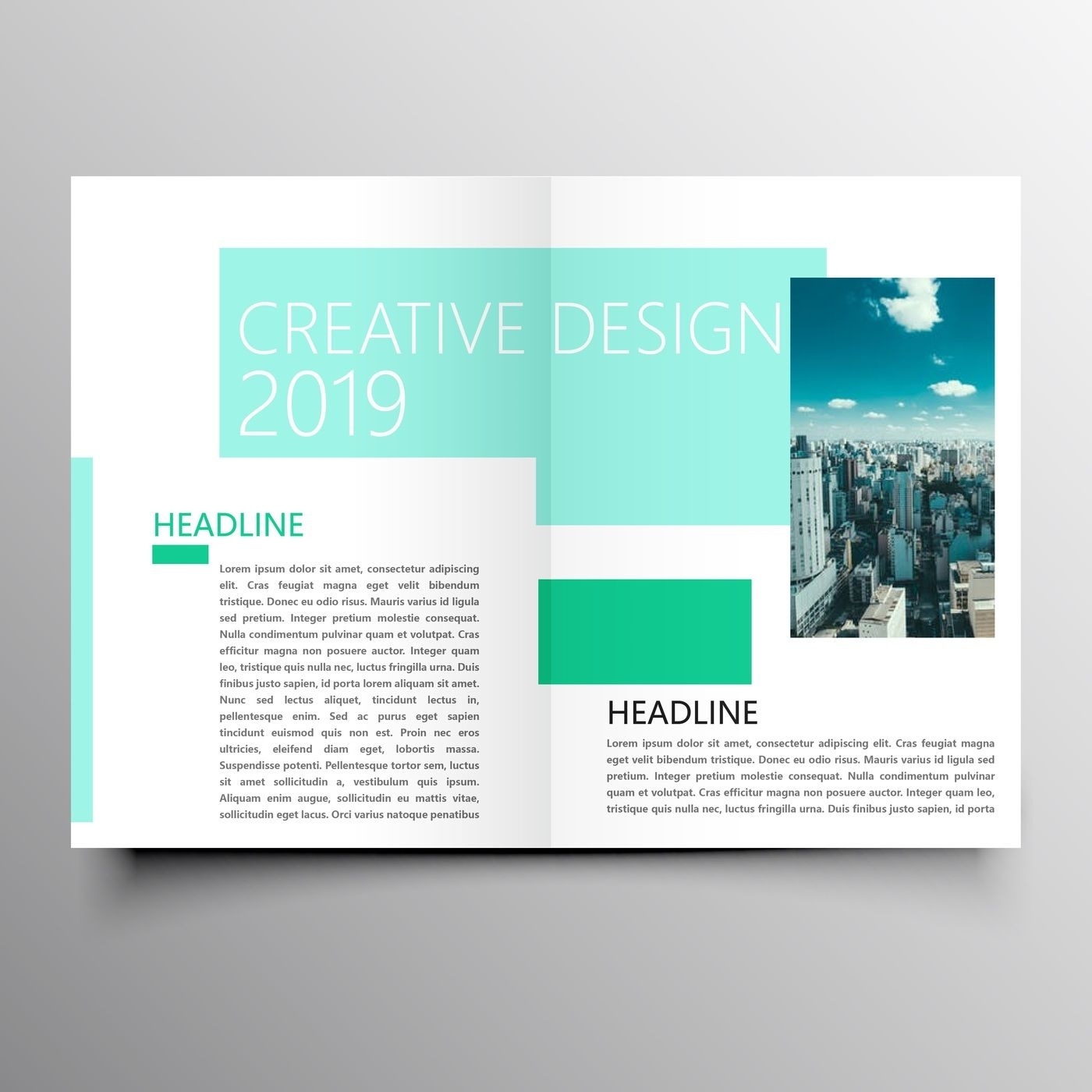Elegant Comapny Brochure Template By Creativedesign | Thehungryjpeg pertaining to Fancy Brochure Templates