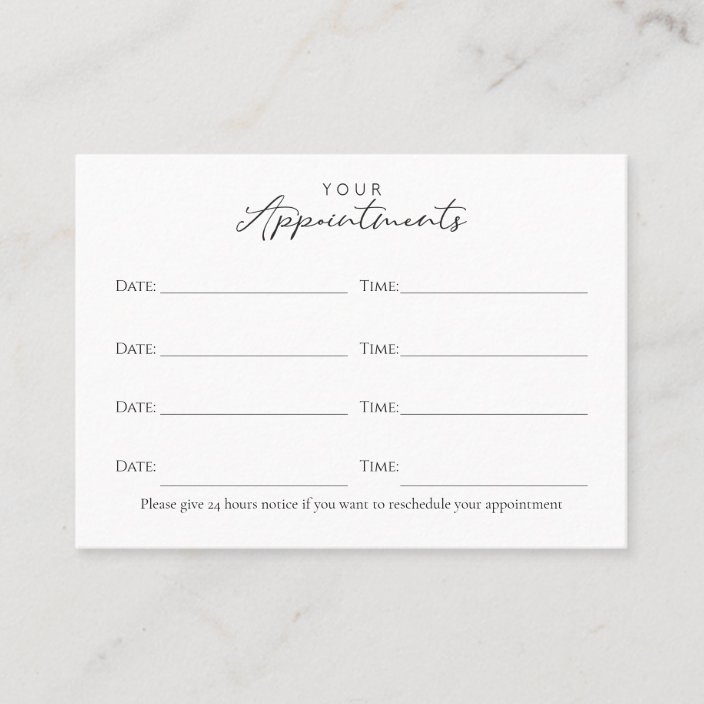 Elegant, Dentist, Dental Appointment Card | Zazzle.co.uk Regarding Dentist Appointment Card Template