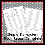 Elementary Level Book Report Template – Teach Beside Me Regarding Quick Book Reports Templates