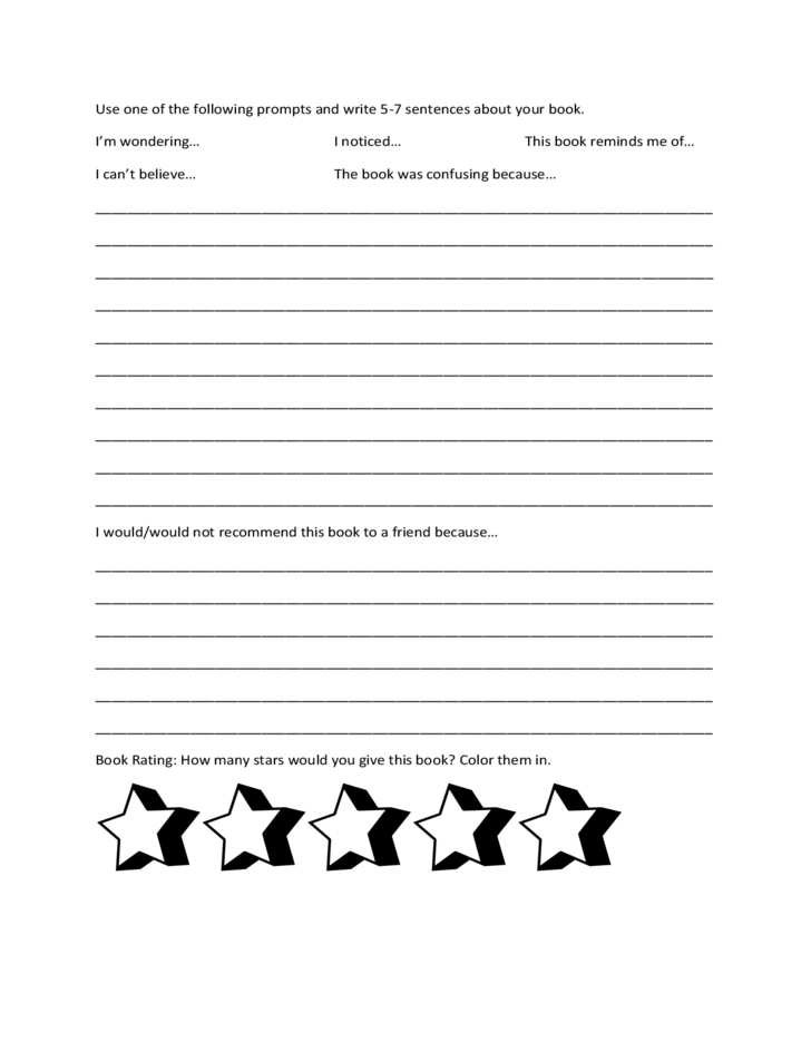 Elementary School Book Report Template Free Download Inside Book Report Template Grade 1