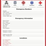 Emergency Contact Sheet Printable Pdf Download For In Case Of Emergency Card Template