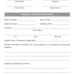 Employee Incident Report Form Download Printable Pdf | Templateroller for Employee Incident Report Templates
