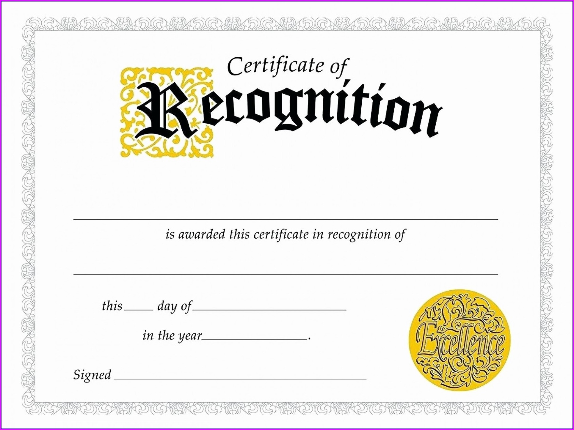 Employee Recognition Certificates Templates Free Templates 2 : Resume Pertaining To Employee Recognition Certificates Templates Free