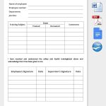 Employee Record Templates  32+ Free Word, Pdf Documents Download | Free Within Training Documentation Template Word