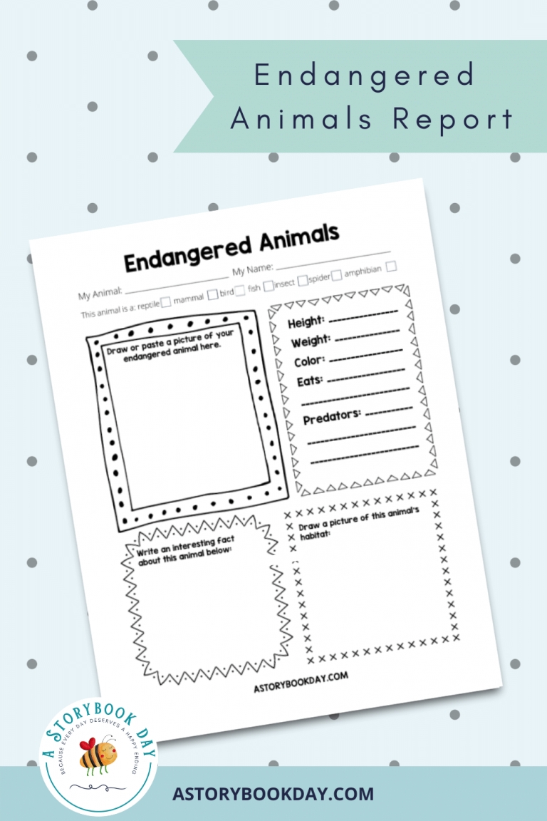 Endangered Animals Report Template – A Storybook Day Throughout Animal Report Template