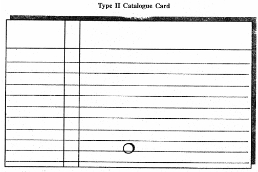 Entry Format, Entry Format A Library Catalogue Card Is Of A Standard Intended For Library Catalog Card Template