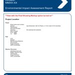 Environmental Impact Assessment Report Template With Environmental Impact Report Template