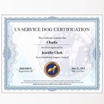 Esa Dog Certification | Tutore – Master Of Documents Pertaining To Service Dog Certificate Template