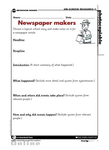 Example Of A Newspaper Report Ks2 : Science Report Template Ks2 Inside Science Report Template Ks2