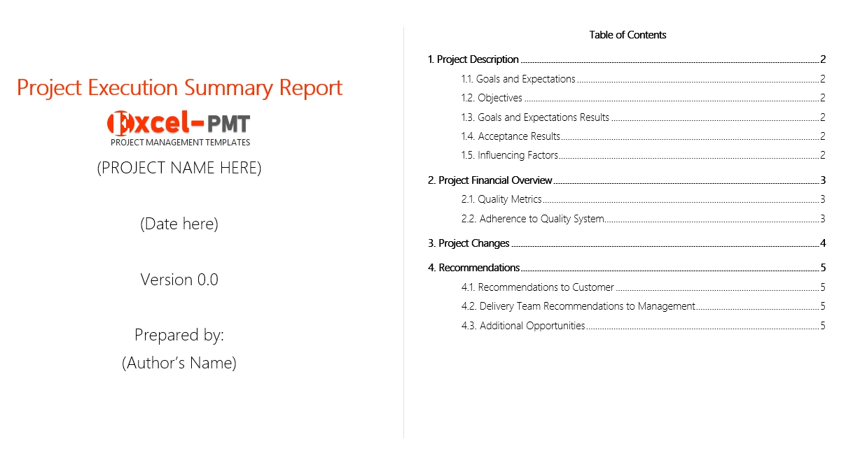 Executive Summary Project Status Report Template | Best Template Ideas Throughout Executive Summary Project Status Report Template