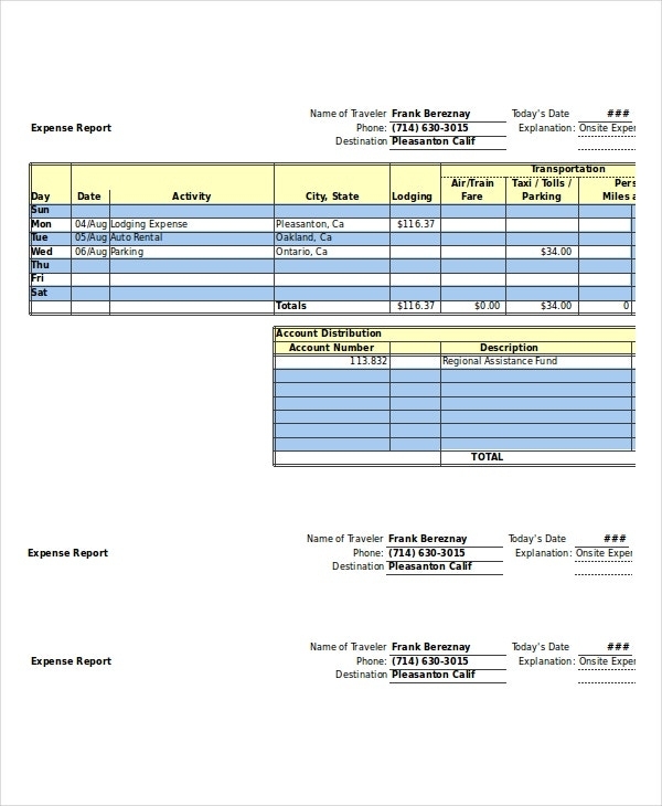 Expense Report – 20+ Free Word, Excel, Pdf, Apple Pages Documents Inside Simple Report Template Word