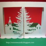 Extreme Cards And Papercrafting: 3D Christmas Tree Pop Up Card Tutorial with 3D Christmas Tree Card Template