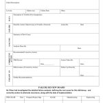 Failure Report Form In Word And Pdf Formats Regarding Failure Analysis Report Template