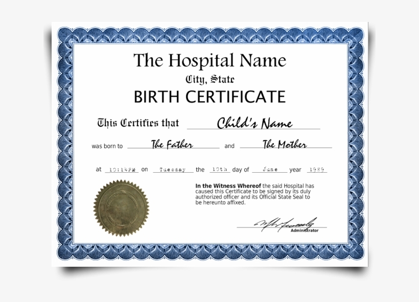 Fake Birth Certificate Maker Free : Create Certificate Template For Fake Birth Certificate Template