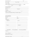 Fake Obituary Template | Master Template For Fill In The Blank Obituary Template