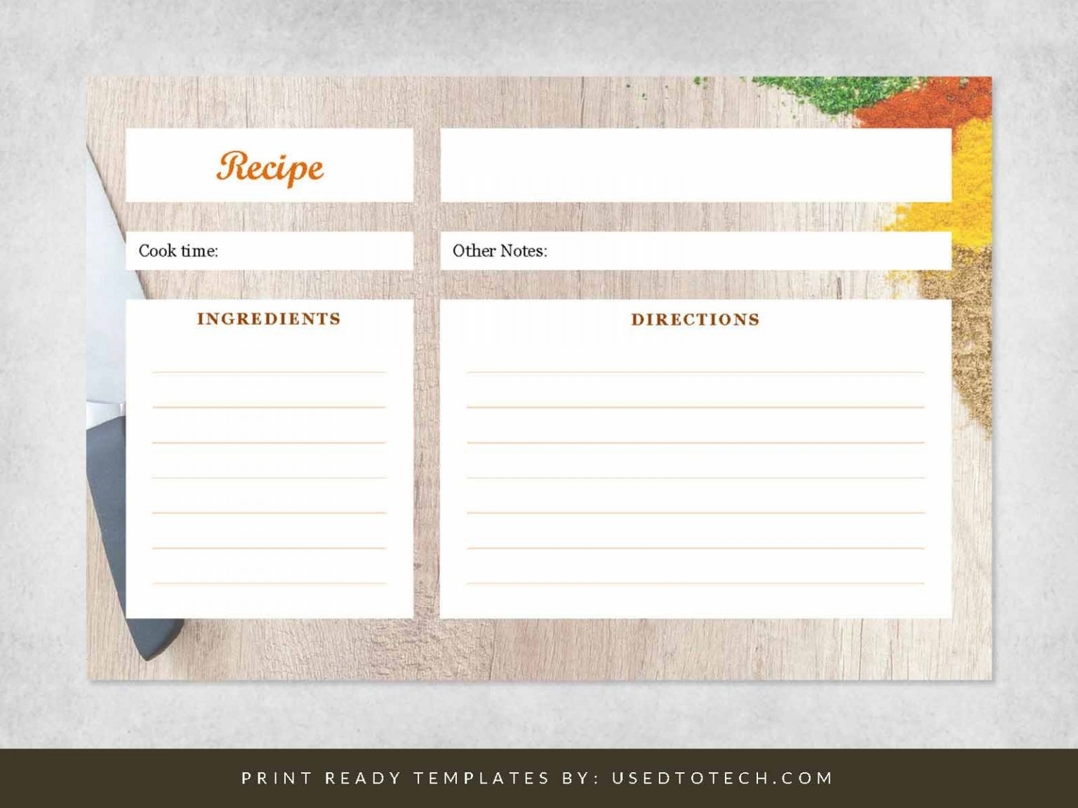 Fancy 4 X 6 Recipe Card Template For Word - Used To Tech throughout Microsoft Word Recipe Card Template