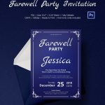 Farewell Party Invitation Template – 26+ Free Psd Format Download With Farewell Invitation Card Template